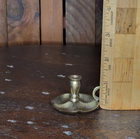 Mini Brass Candle Holder - Picture 6 of 11